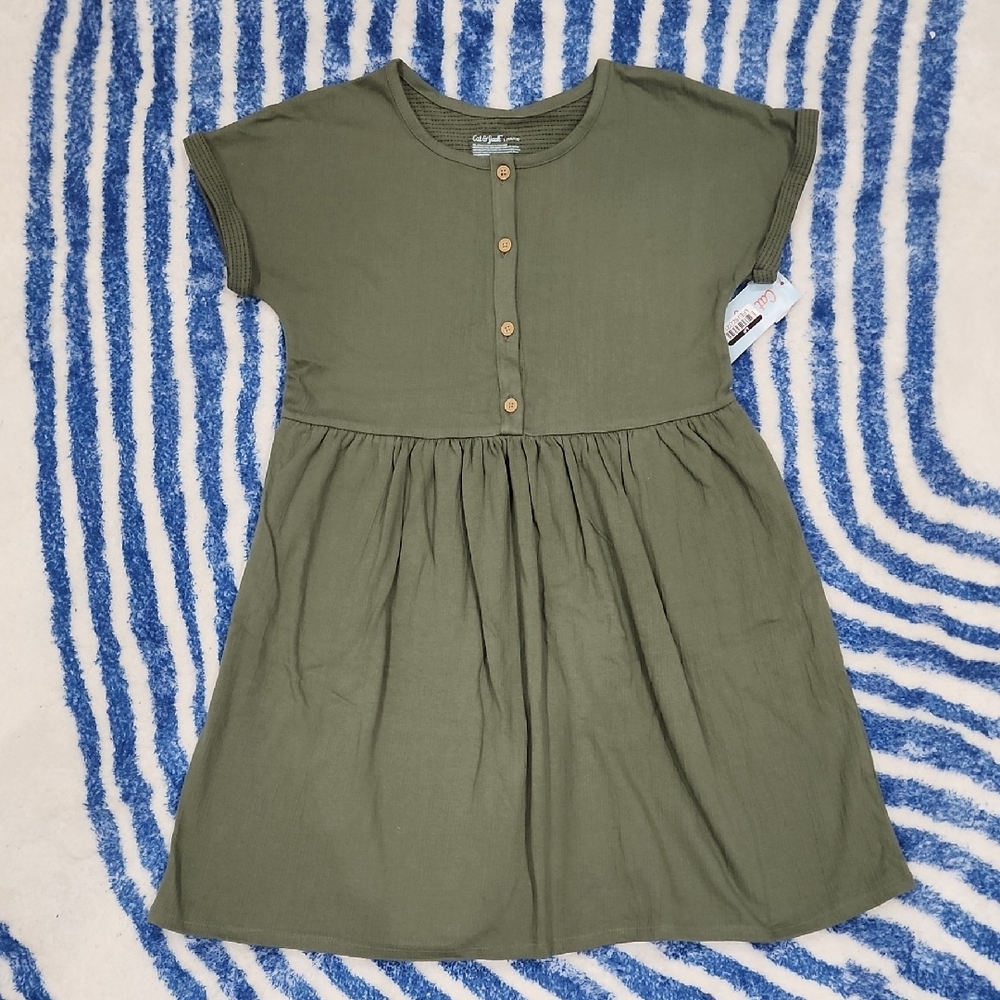 Kids Olive Green Dress